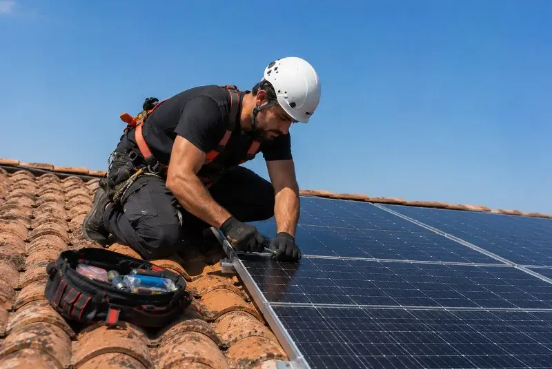 Maintenance et monitoring de panneaux solaires à Pleugriffet