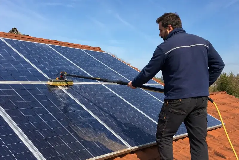 Nettoyage et entretien de panneaux solaires à Pleugriffet